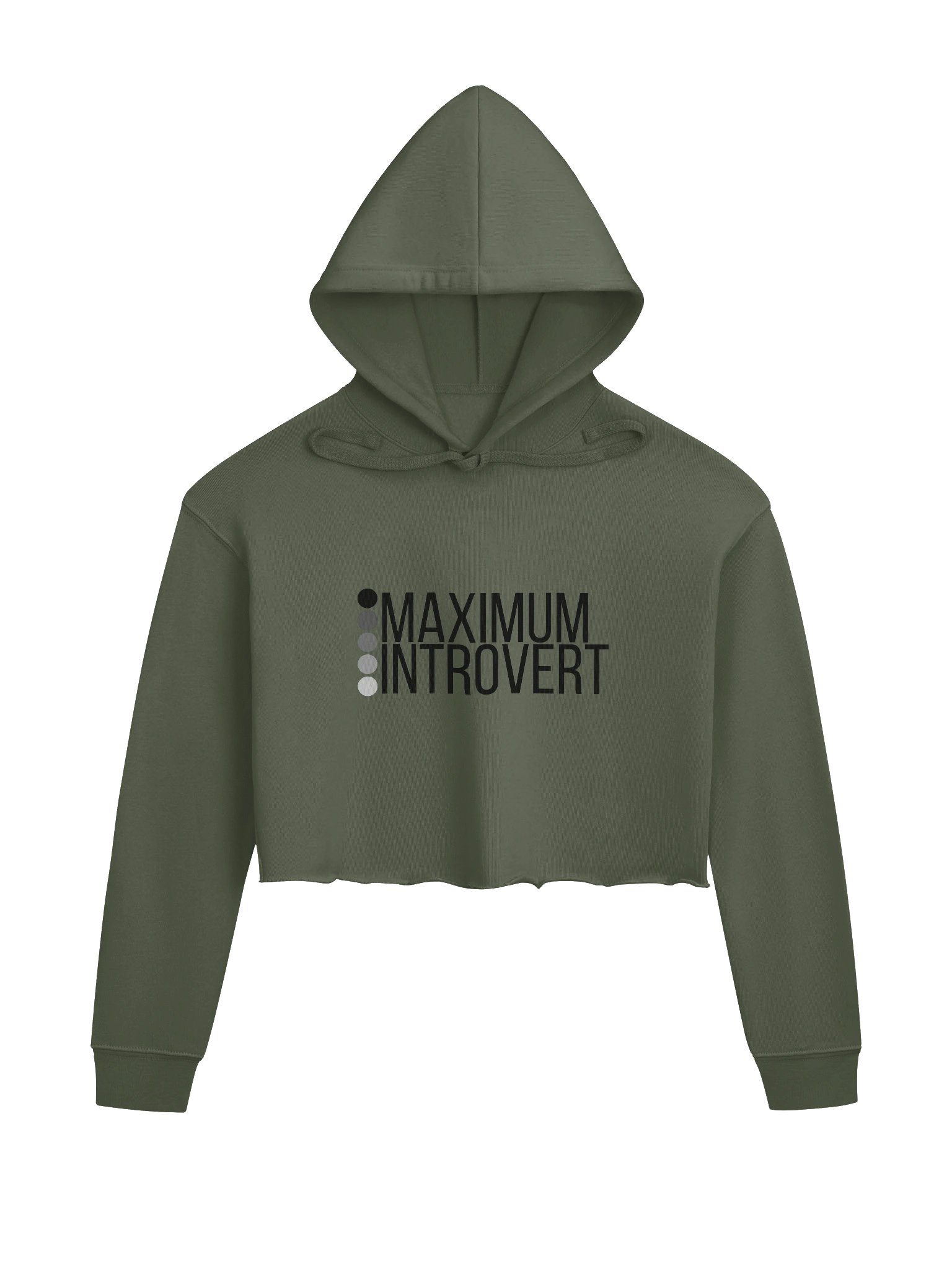 Maximum Introvert Crop Hoodie product image (3)