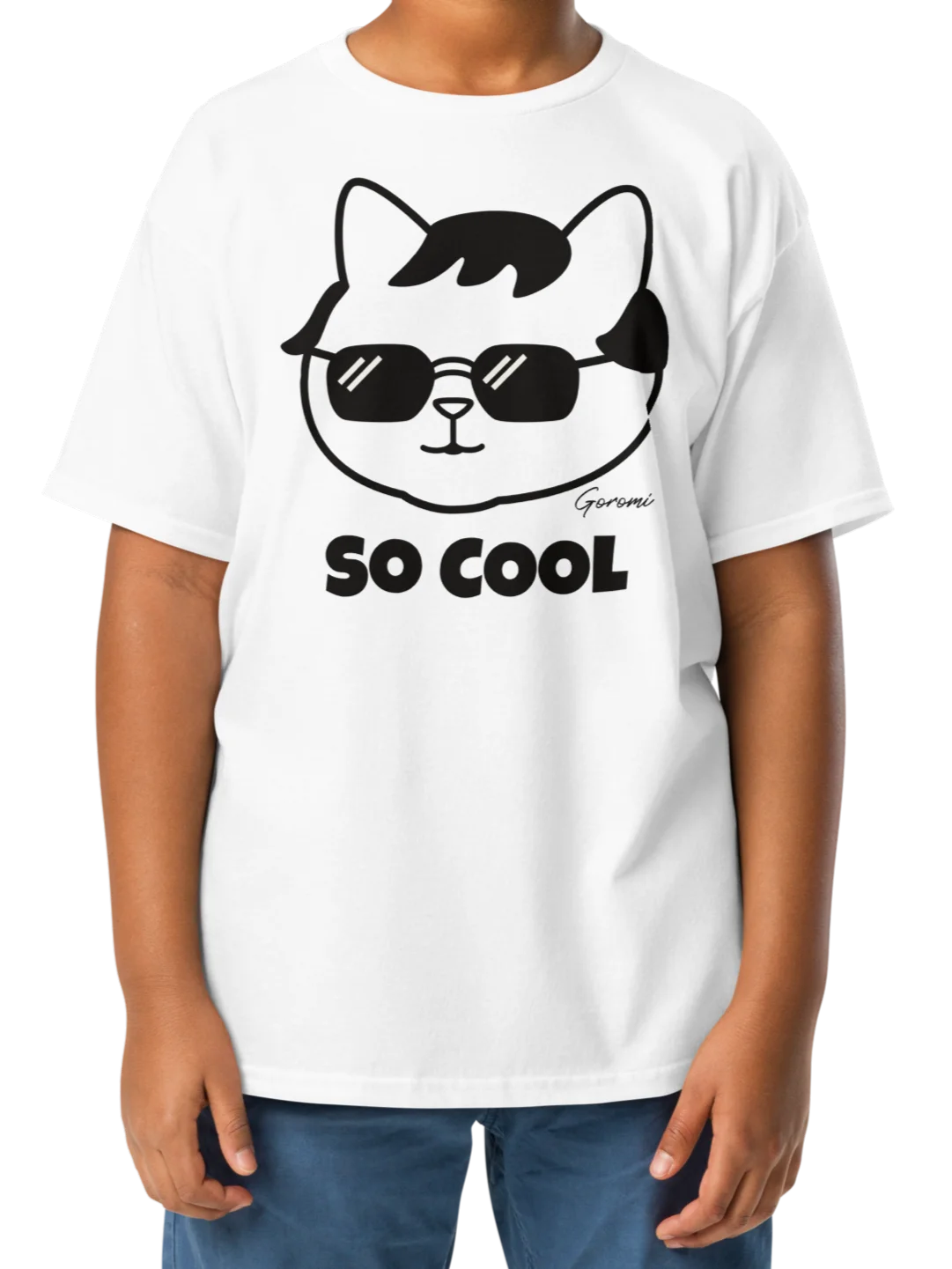 Goromi the Cat (SO COOL) - Unisex Youth Heavyweight T-shirt product image (2)
