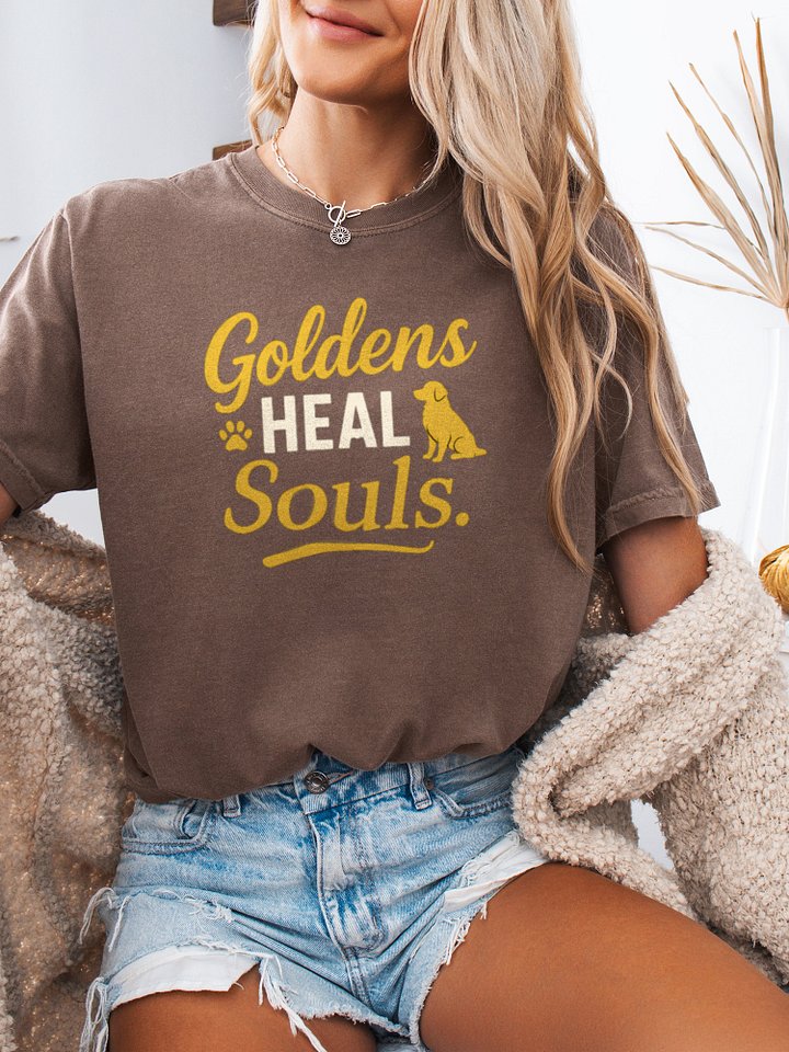 Goldens Heal Souls (Golden Retriever) Tee product image (2)