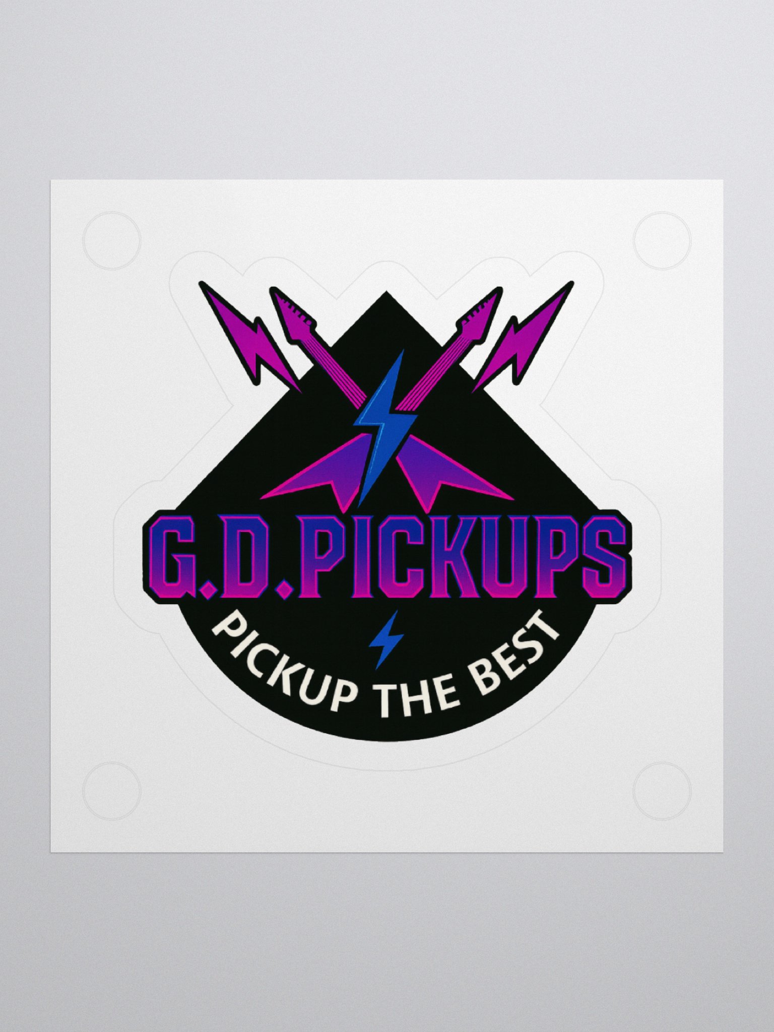 G.D. Pickups Sticker – Retro Thunder Edition product image (3)