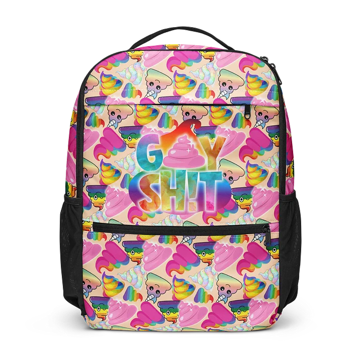 GAY SH!T Premium Backpack - White product image (1)