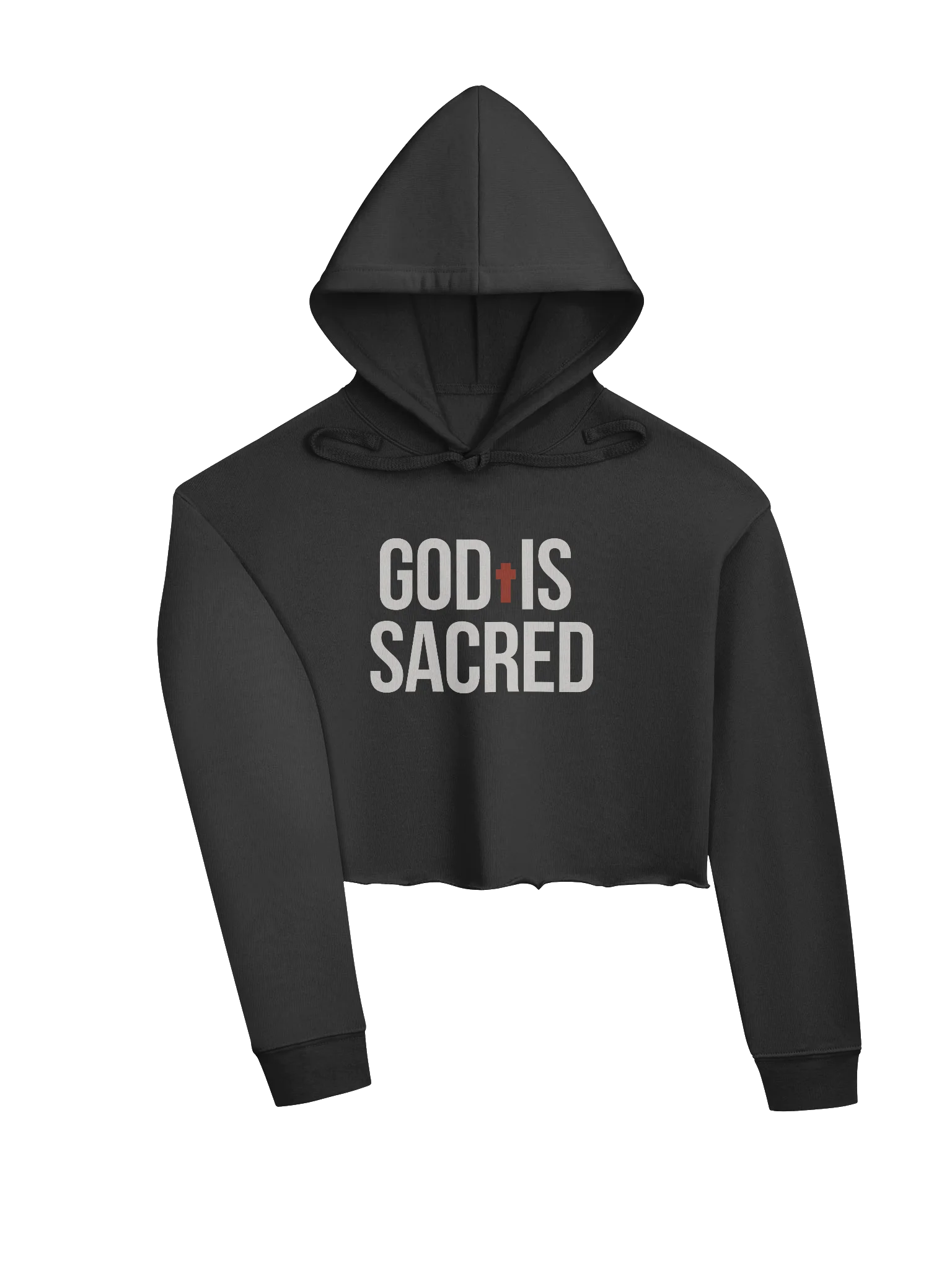 GOD IS SACRED CROP HOODIE product image (3)