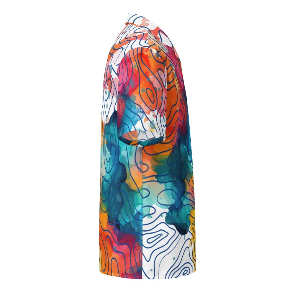 Topographic Breeze Hawaiian Shirt product image (4)