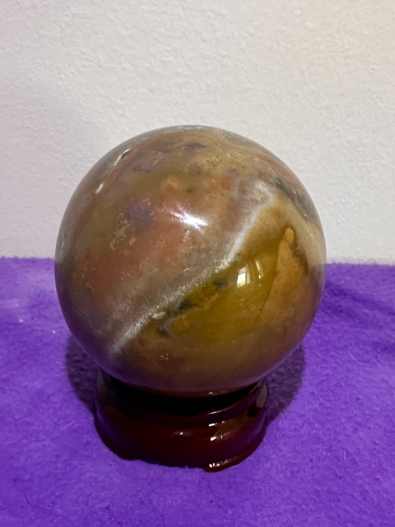 Red Ocean Jasper Sphere product image (2)