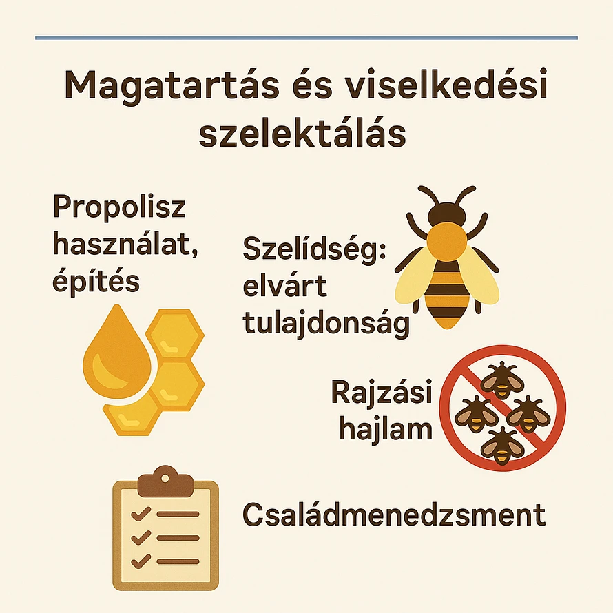 buckfast méhanya - magatartási és viselkedési szelelktálás