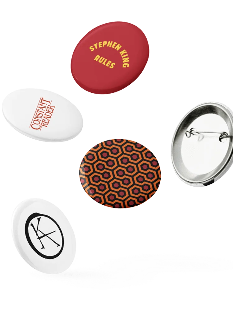 Stephen King Constant Reader Fan Button Pins Set product image (5)
