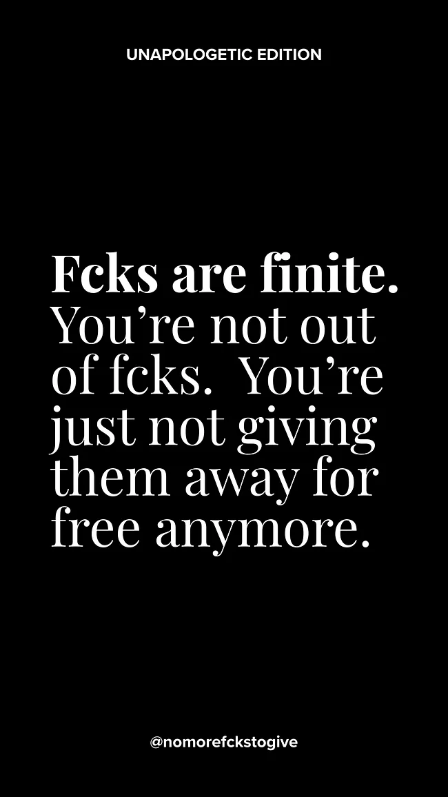 *You are Not Out of Fcks* Collection