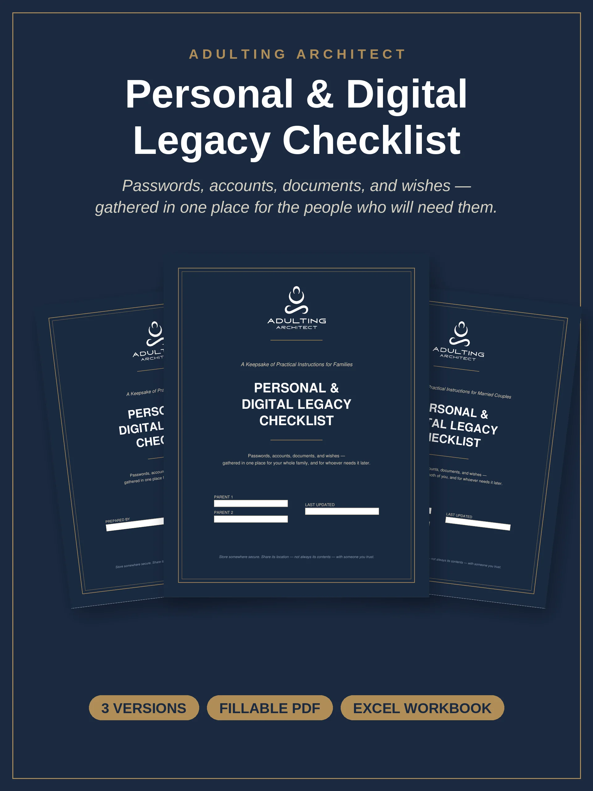 Personal & Digital Legacy Checklist — Complete Bundle product image (2)