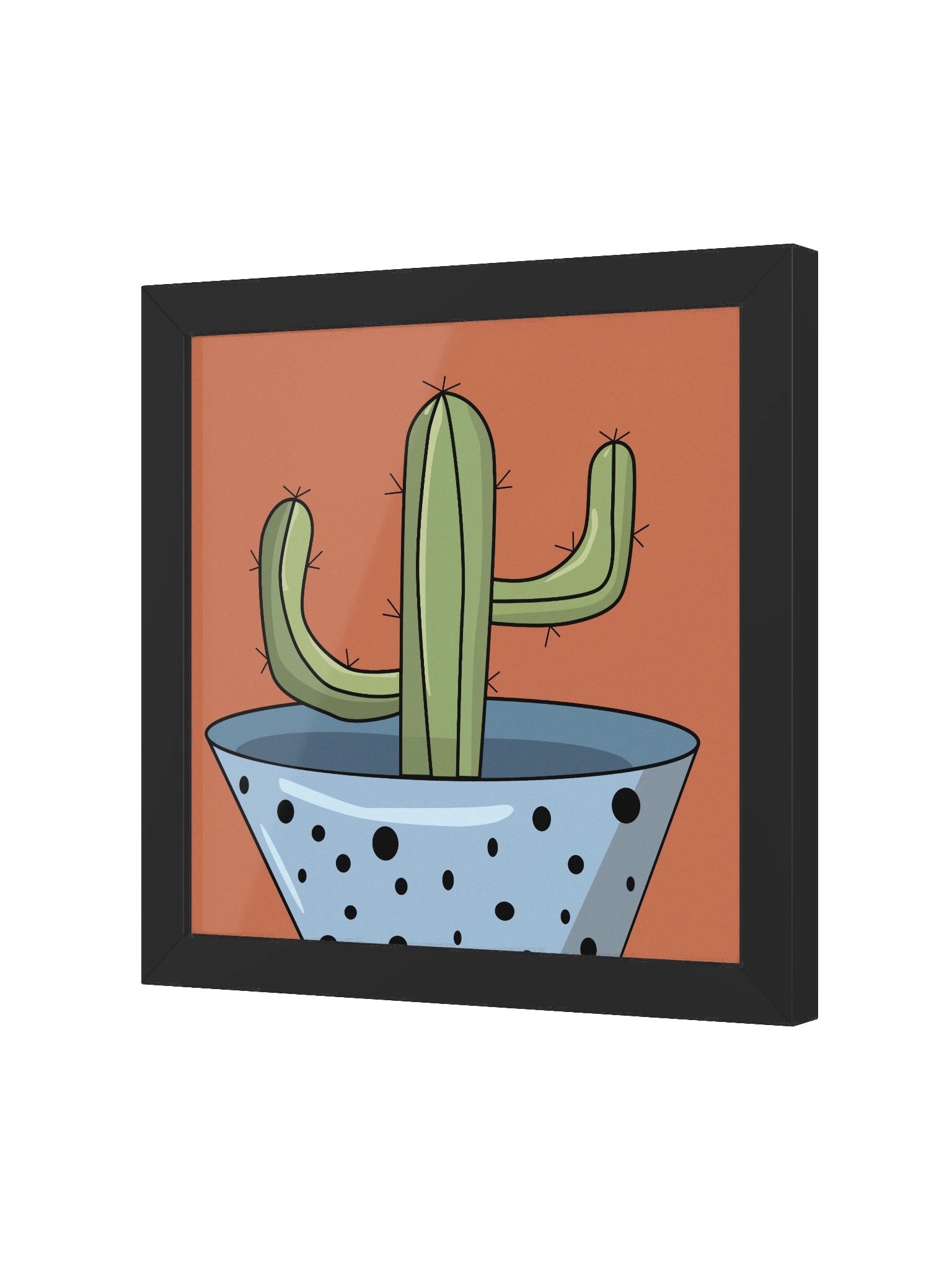 The Saguaro Cactus Design - "Free Hugs" Cactus Framed Wall Art product image (2)