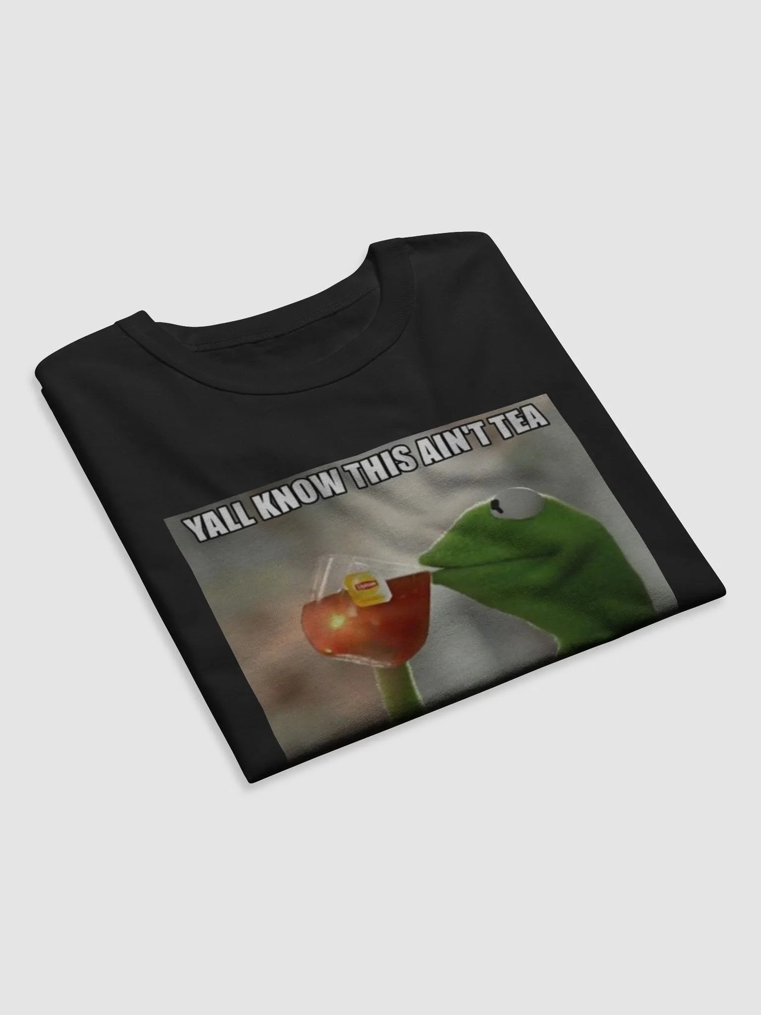 Kermit the Frog Drinking Tea Hennessey T-Shirt product image (5)