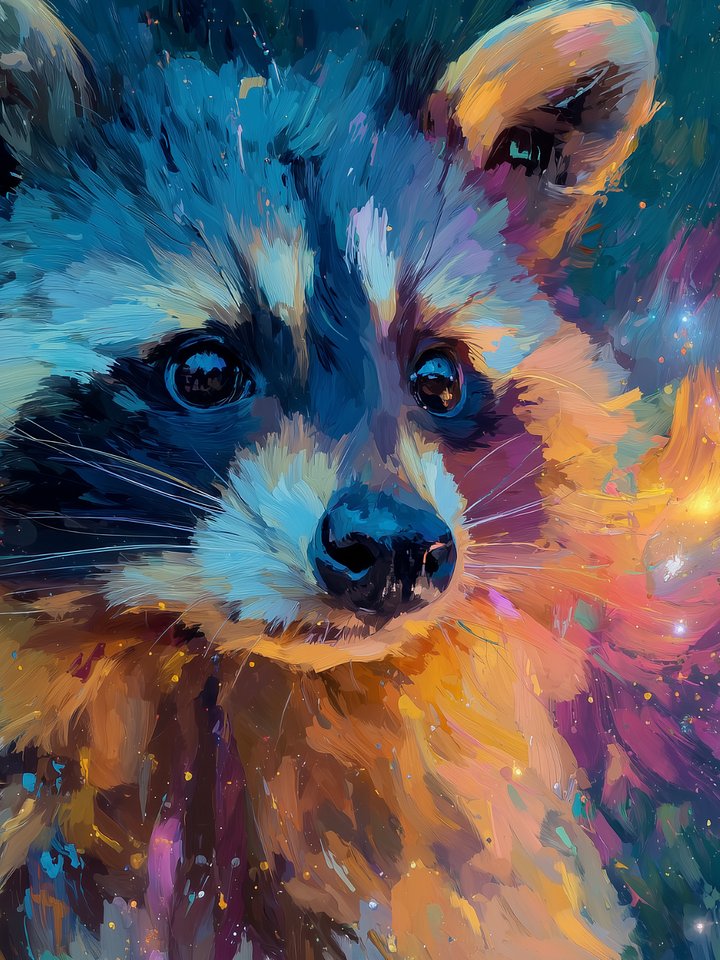 Painterly Racoon Set product image (1)