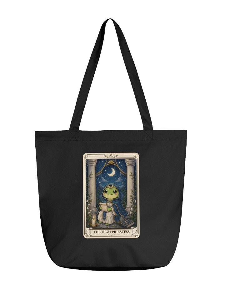 Eco-Friendly Reusable Premium Shopping Tote Bag | Featuring Iconic "The High Priestess" Artwork by Everbright Studios product image (2)