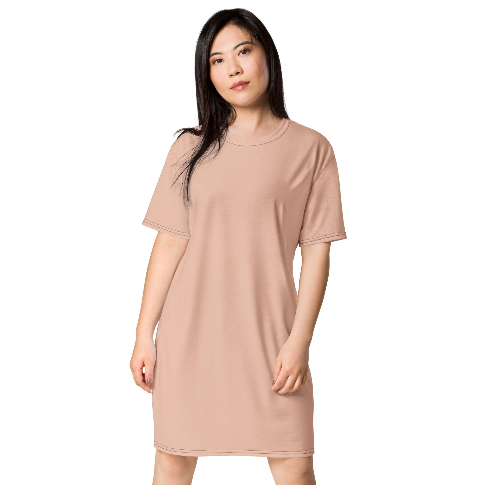 Zinnwaldite Oversized T-Shirt Dress | Stretchy Fabric | Casual or Formal Style | Sizes 2XS-6XL | Exclusive Design product image (1)