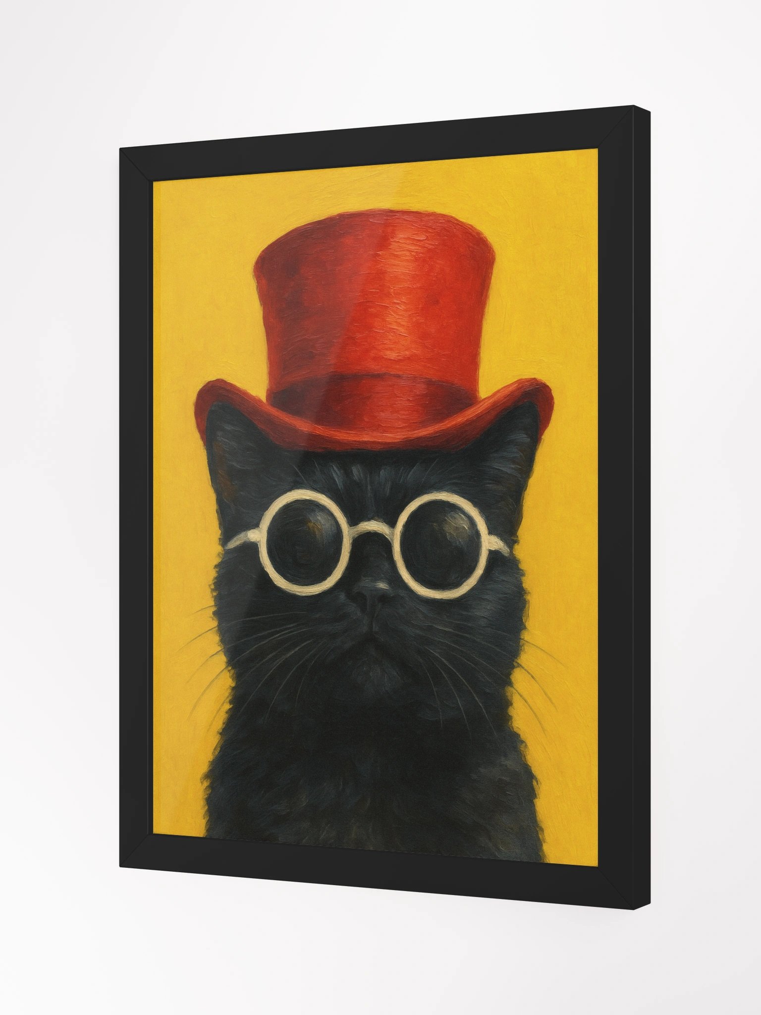 Framed Print - Top Hat Cat 'Professor Whiskers' product image (2)