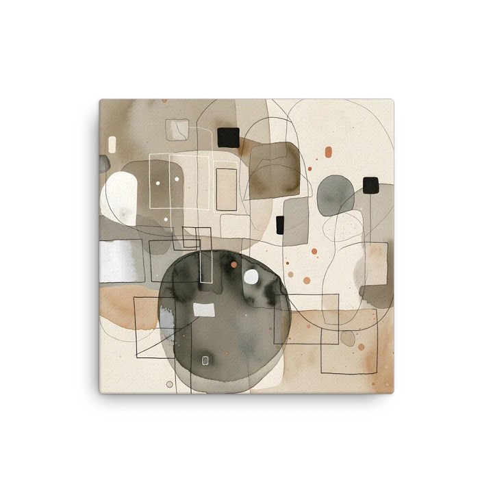 "Calm Corners" Beige Connector Canvas Art product image (2)