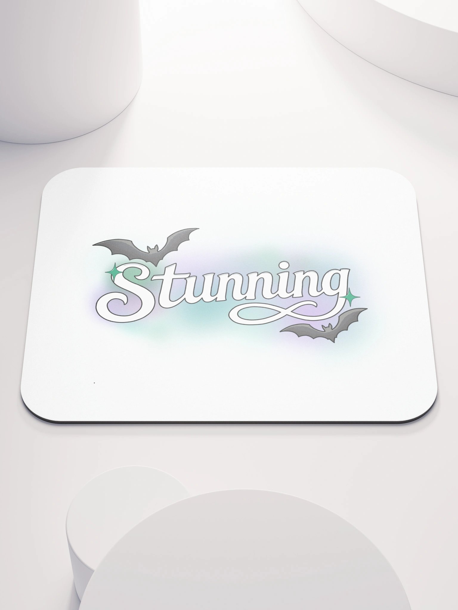 Stunning - White - White Mouse Pad product image (1)