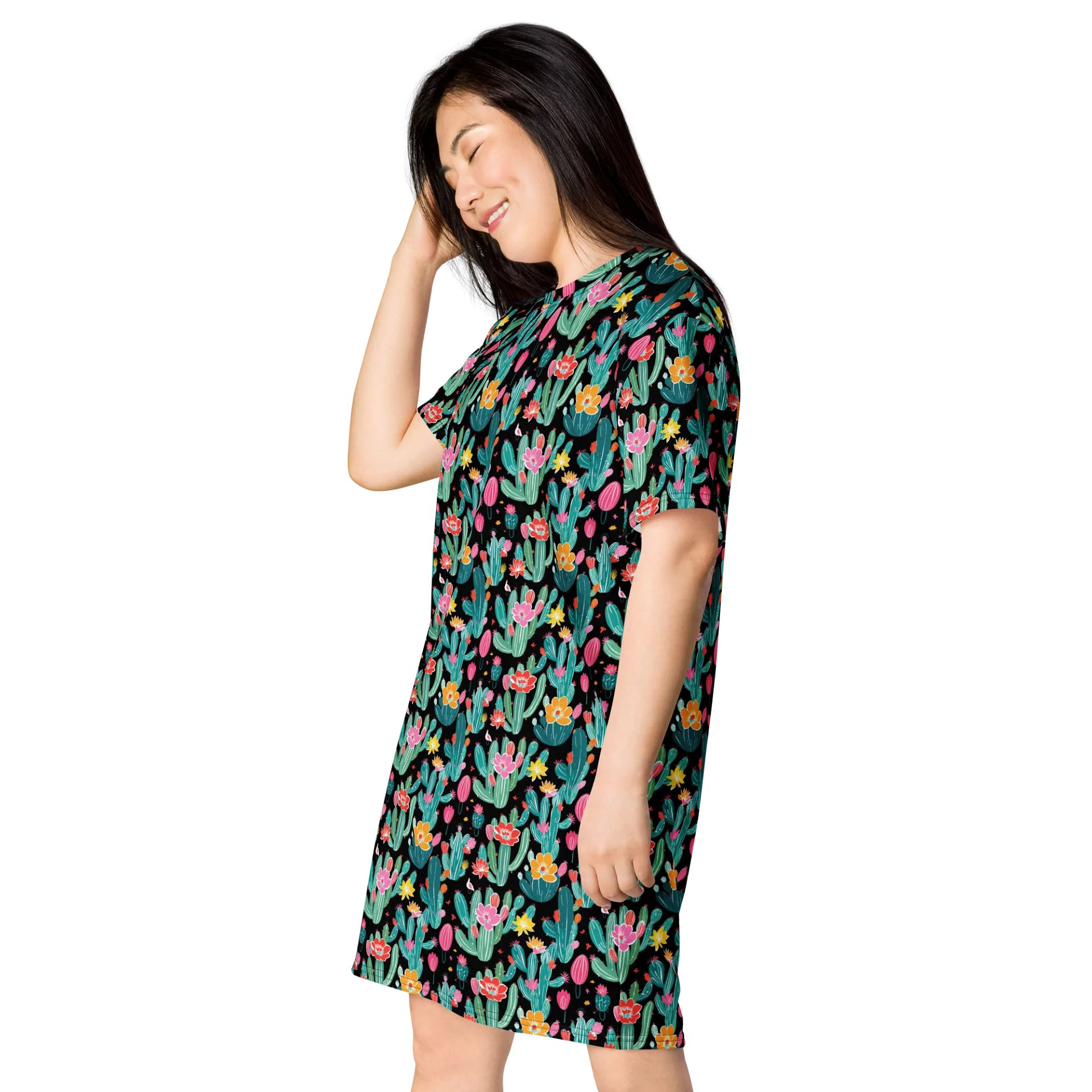 Chic Comfort: Unleash Your Style with All-Over T-Shirt Dress product image (3)