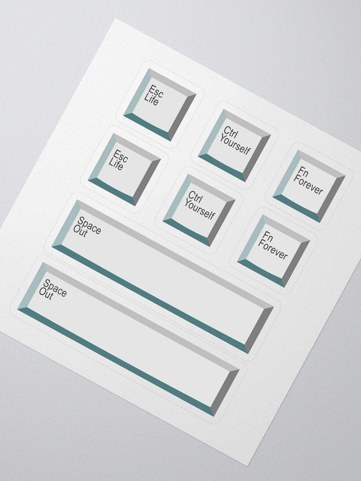 Motivational Keyboard Keys - Sticker Set product image (2)