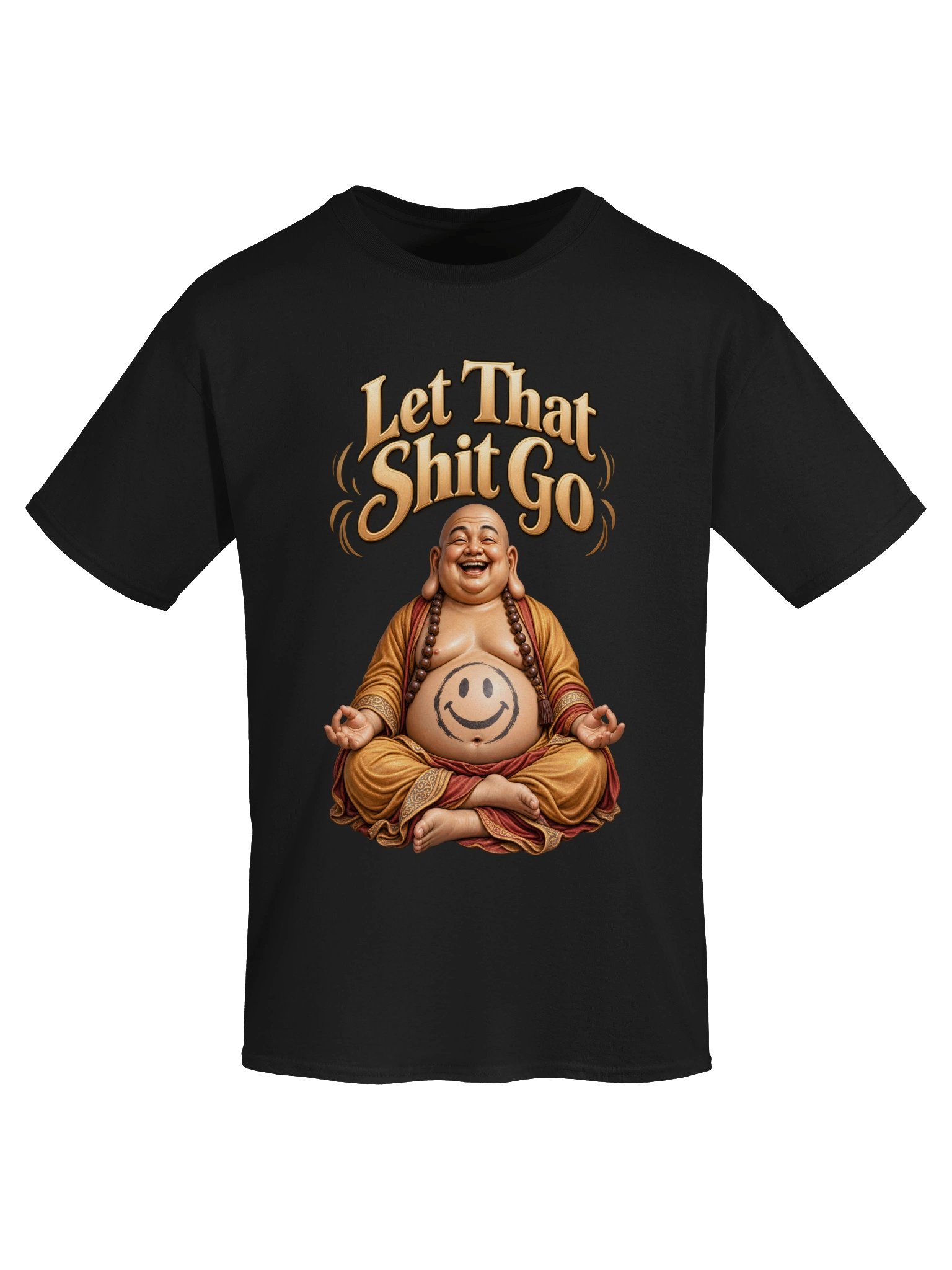 Buddha - Let That Shit Go - Unisex Gildan Heavyweight 100% Cotton T-Shirt product image (5)