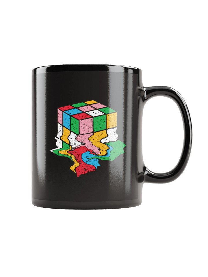 Melting Cube Black Mug - Double Sided Print product image (1)