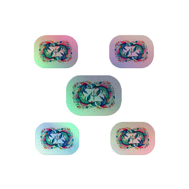Pisces, Neptune & Pisces, Holo Sticker Pack product image (2)