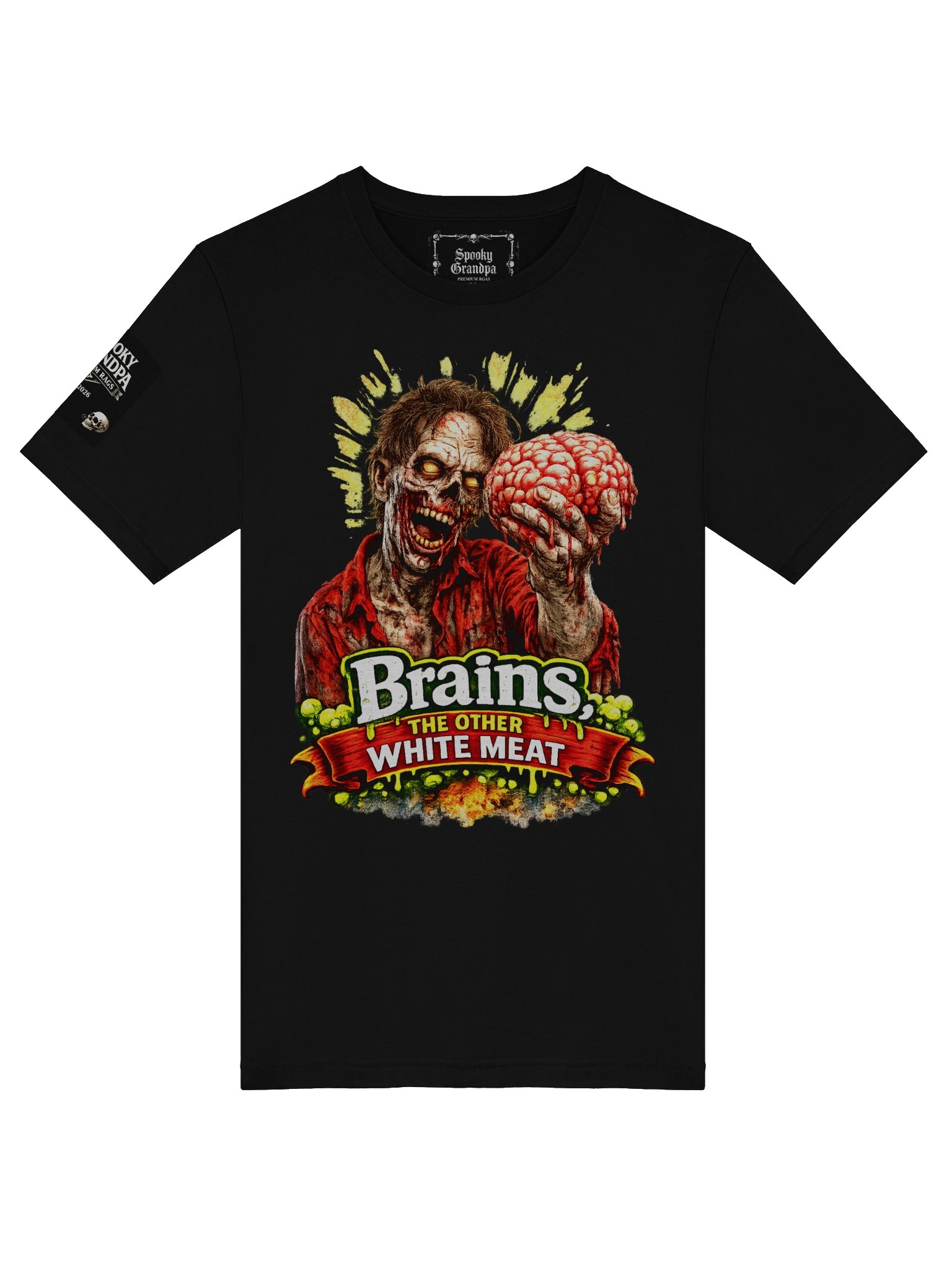 Brains: The Other White Meat – Zombie Commercial Edition – Men's Tee product image (7)