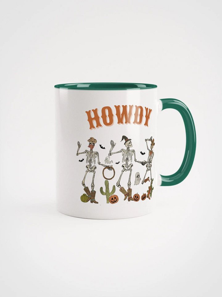 Halloween Dancing Cowboy Skeletons Colorful Mug product image (2)