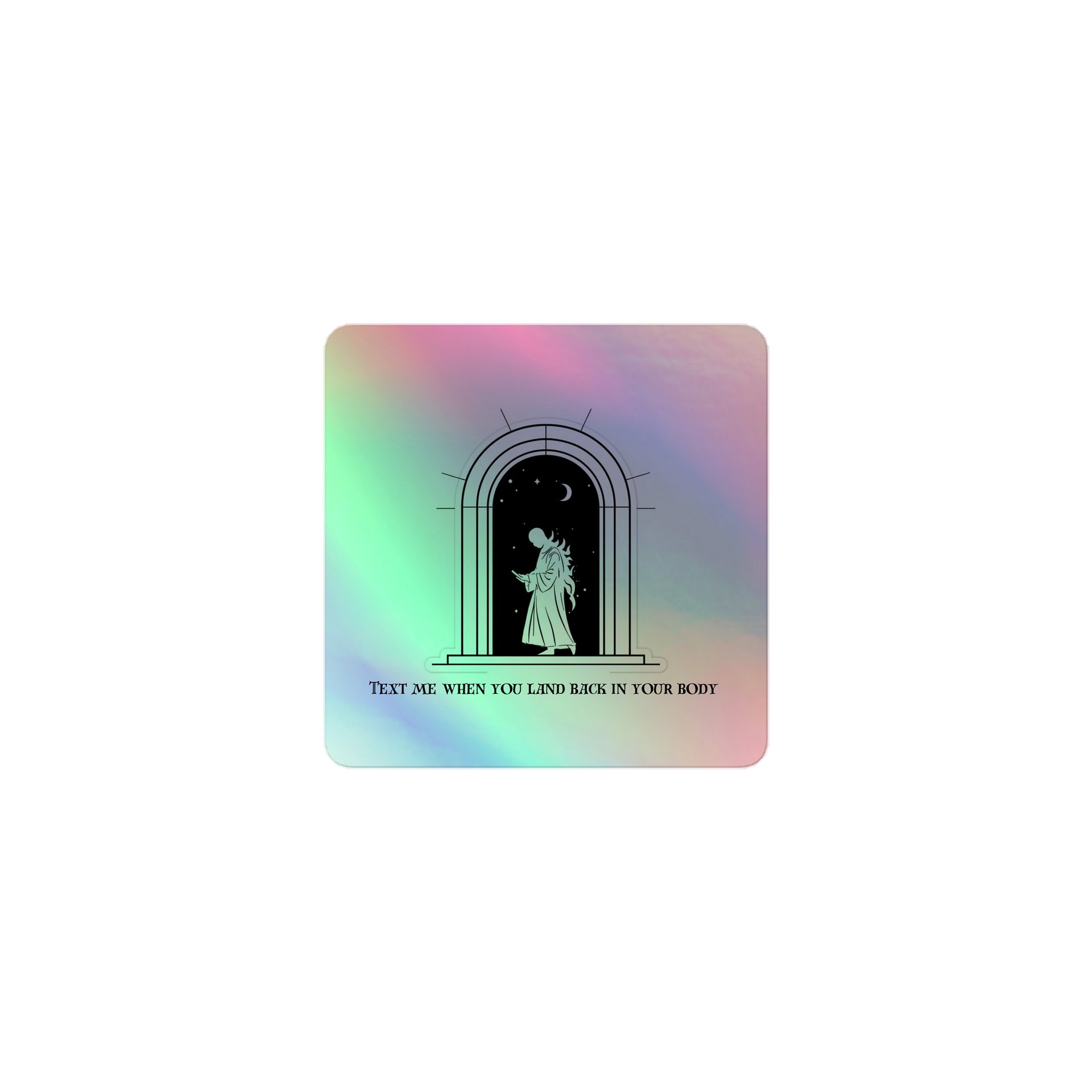 Text me Holographic Sticker Set product image (1)