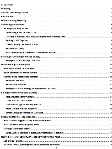 Prepping A Guide to Getting Started ebook product image (2)