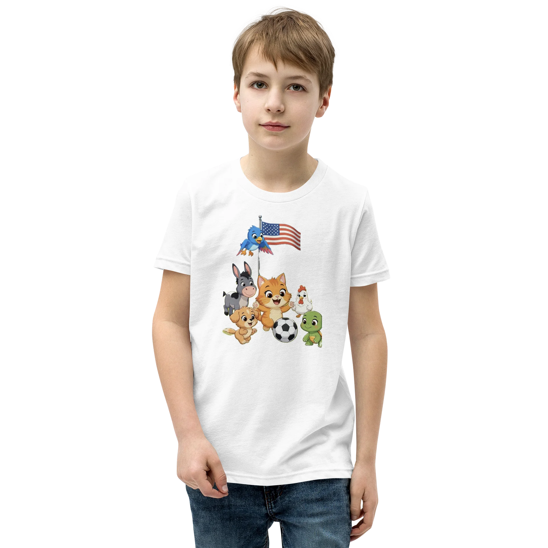 Farm Animals Soccer USA Tee product image (1)