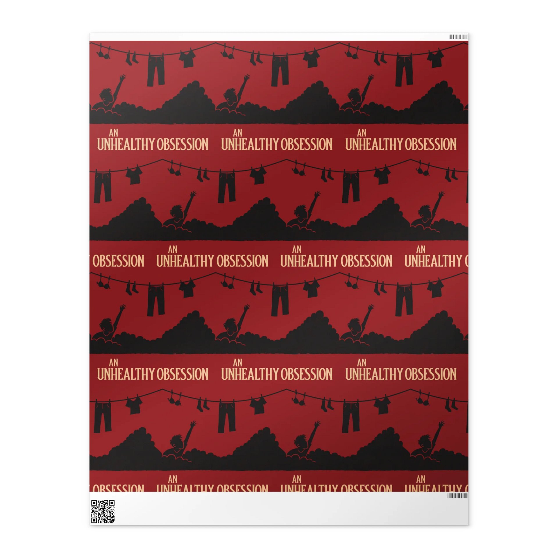 An Unhealthy Obsession gift wrap paper product image (2)