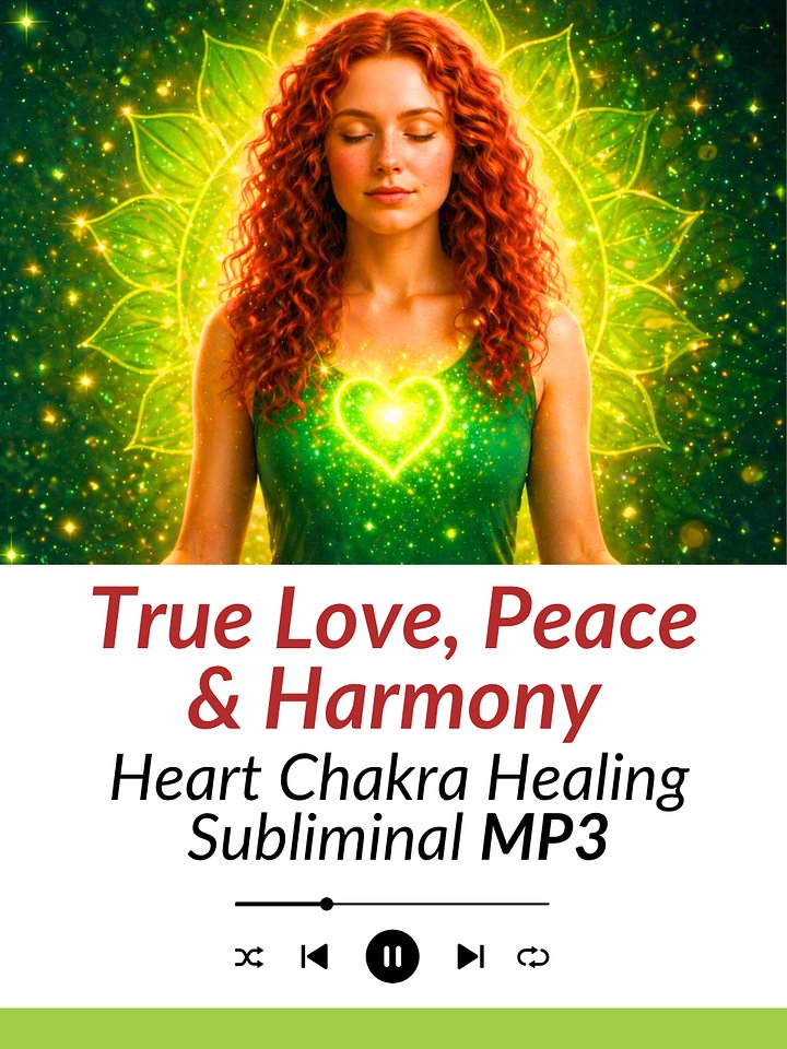Heart Chakra Healing Subliminal — True Love, Peace & Harmony | MP3 Download product image (1)