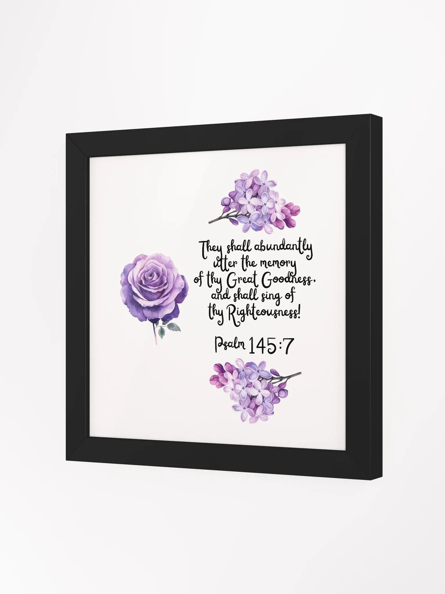 Psalm 145:7 Wall Frame product image (2)