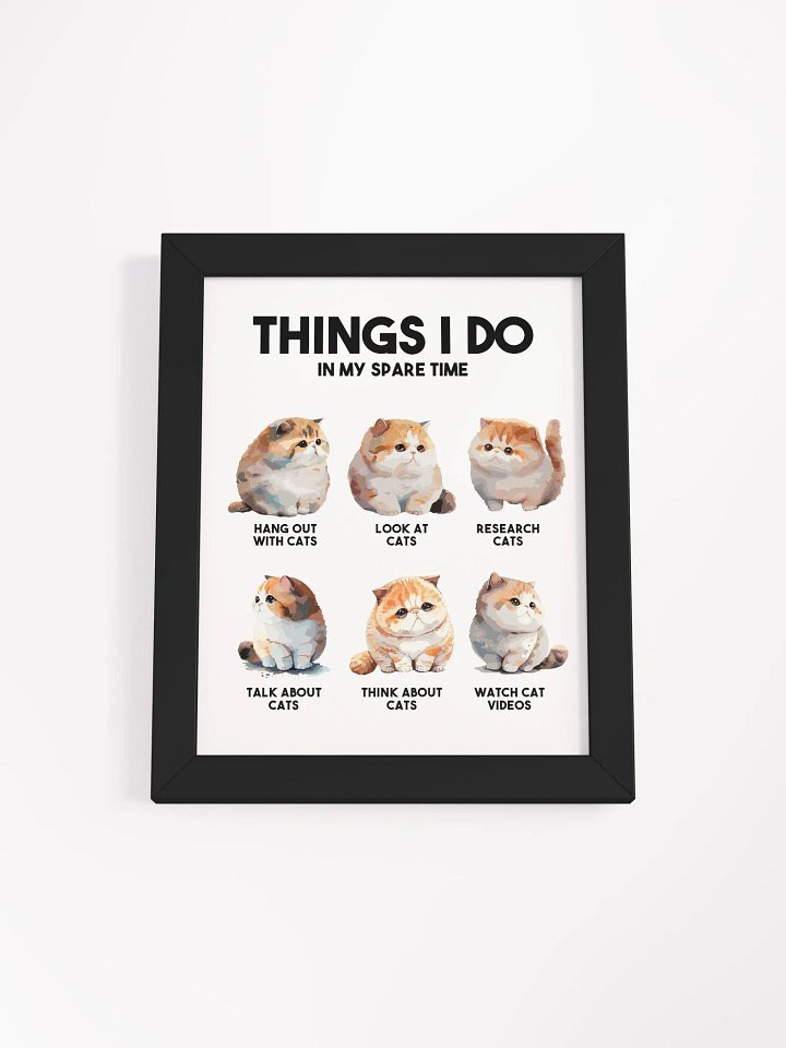 Things I Do in My Spare Time Wall Art product image (1)