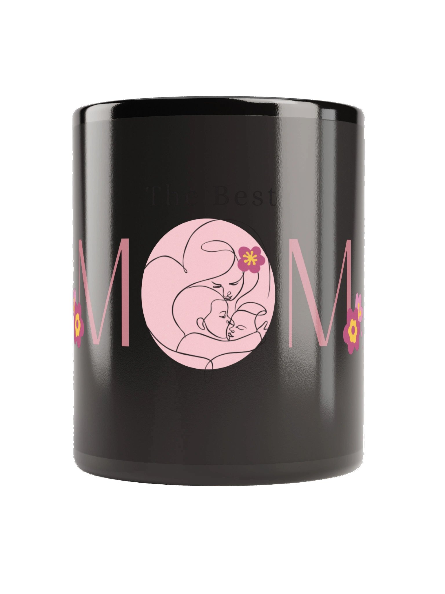 The Best Mom Black Mug product image (3)
