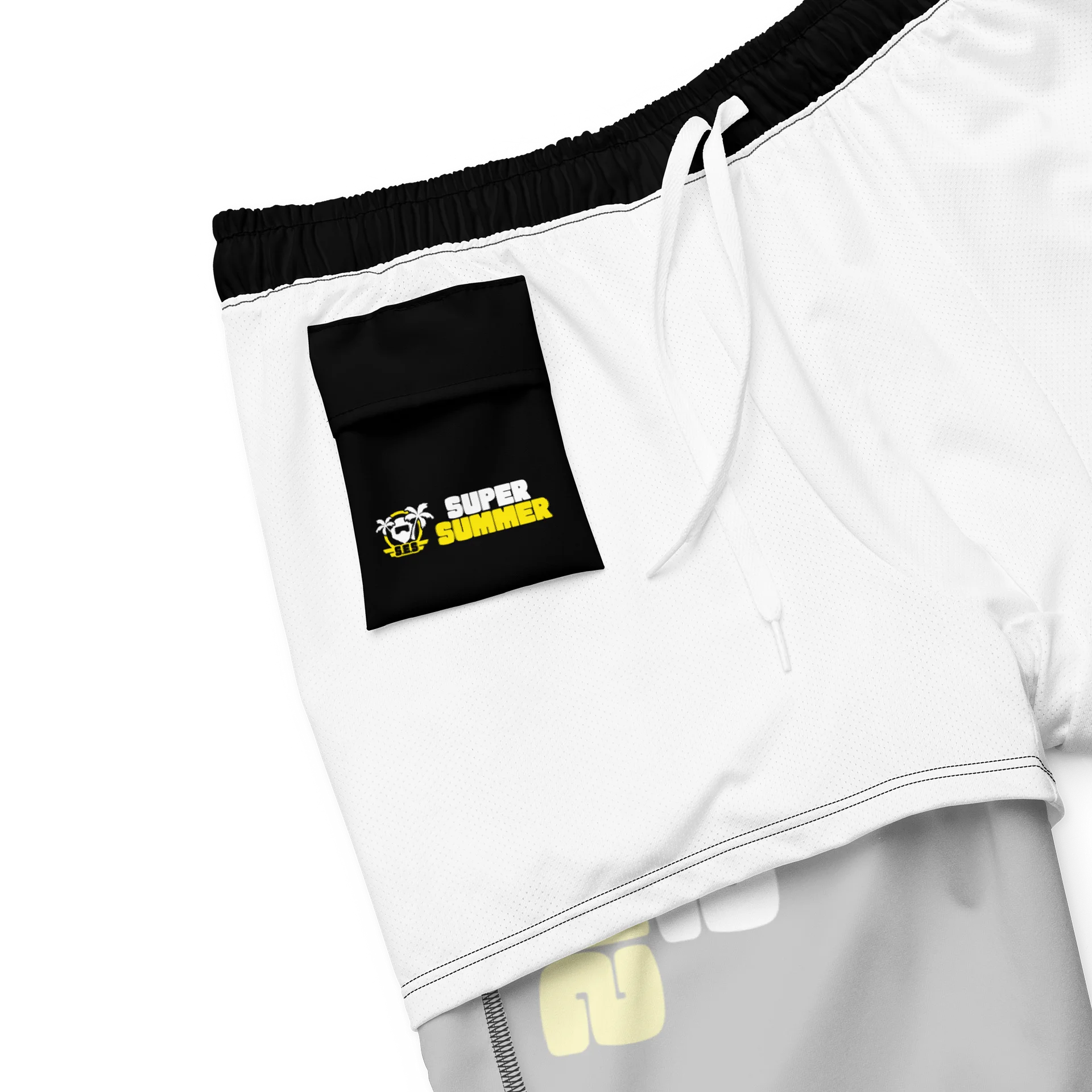 S.E.S Super Summer 26 - Yellow Logo Swimming Trunks product image (8)