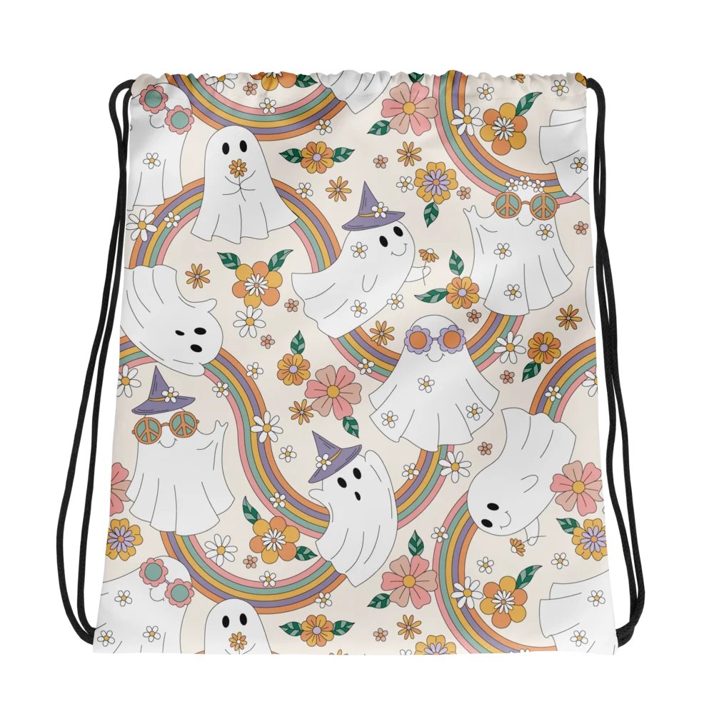 Groovy Ghosties Drawstring Bag product image (1)