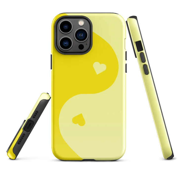 Lemon Cream Yin Yang Heart iPhone Case product image (2)
