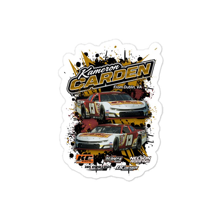 Kameron Carden #13 Late Model Stickers product image (1)