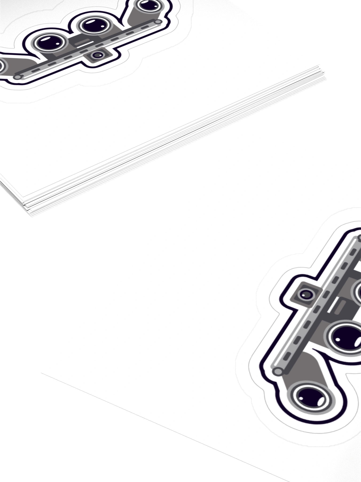Quad Tube Goggles Die-Cut Sticker product image (4)