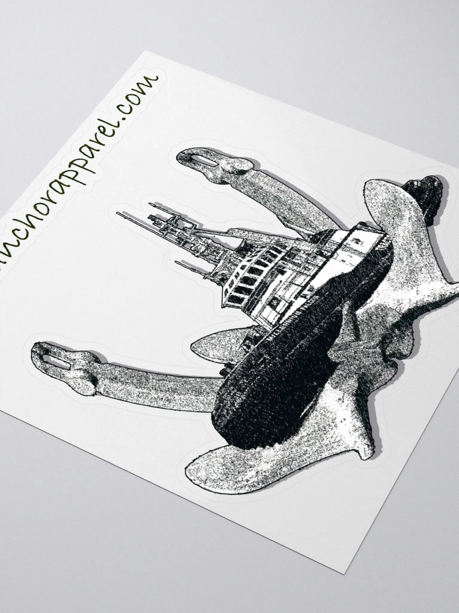 Twin Anchor Marco tug Kiss Cut Stickers product image (3)