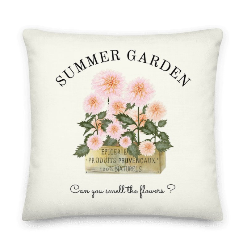 CAN YOU SMELL THE FLOWERS - SUMMER GARDEN PILLOW for COTTAGE LOVERS product image (3)