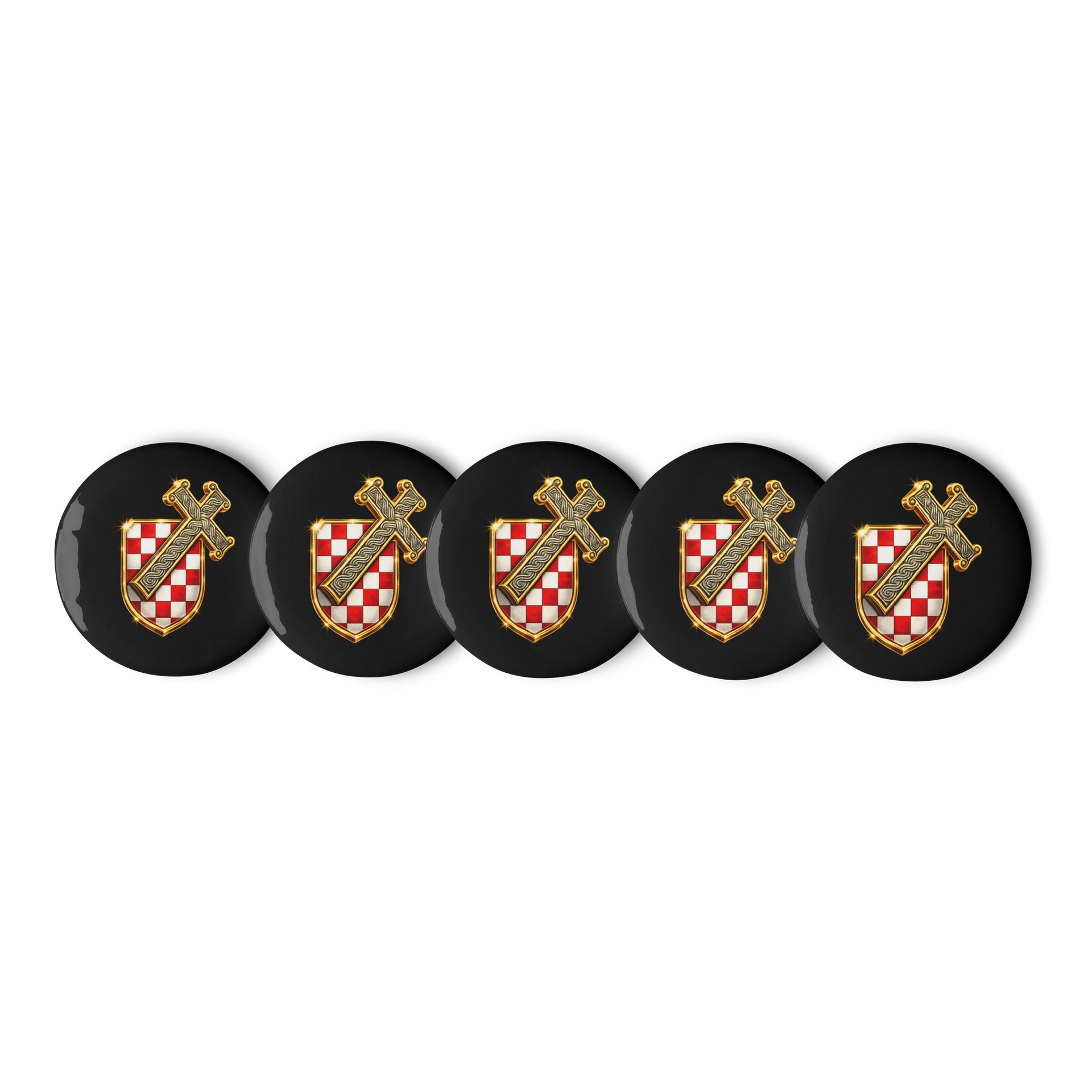 ZLATNI KRIŽ HRVATSKOG ZAVJETA - KOMPLET 5 BEDŽEVA product image (1)