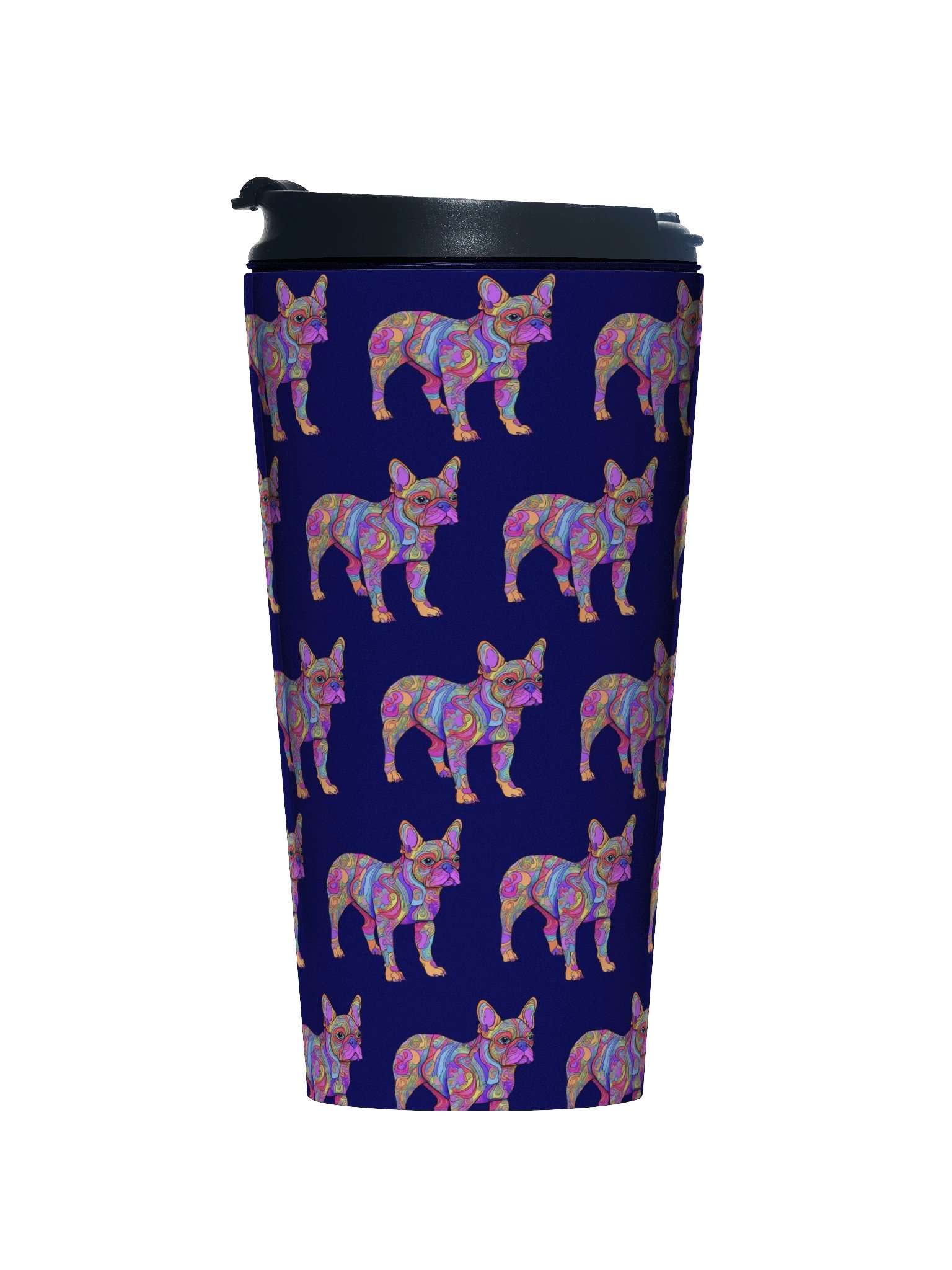 Groovy Frenchie #1 - Stainless Steel Travel Mug product image (1)