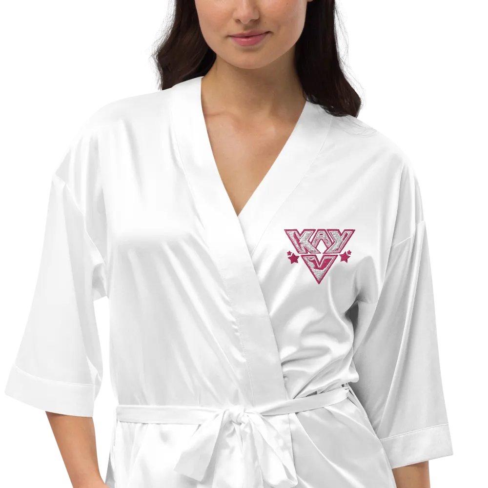 KAY V SATIN ROBE product image (17)