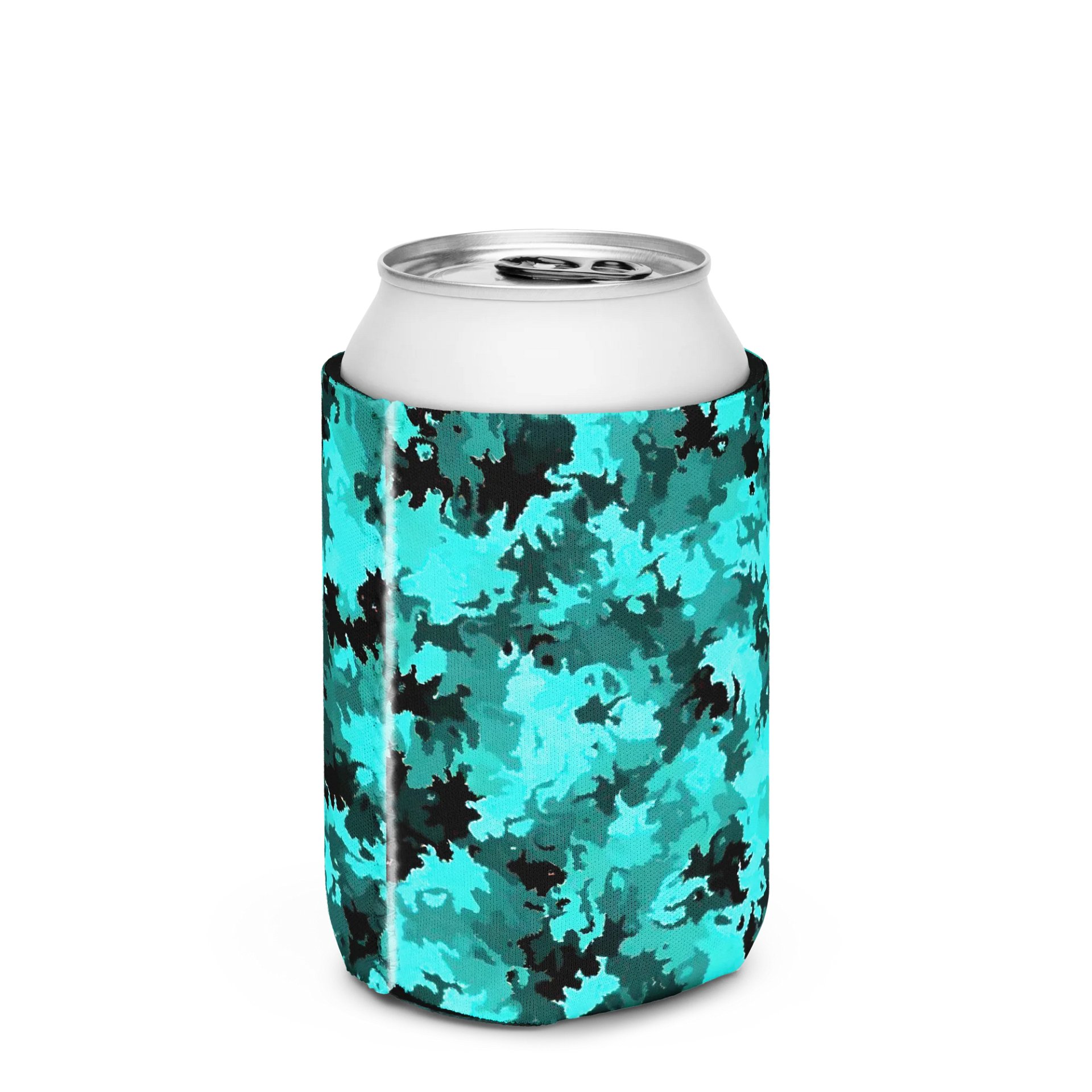Teal Camo Can Cooler product image (3)