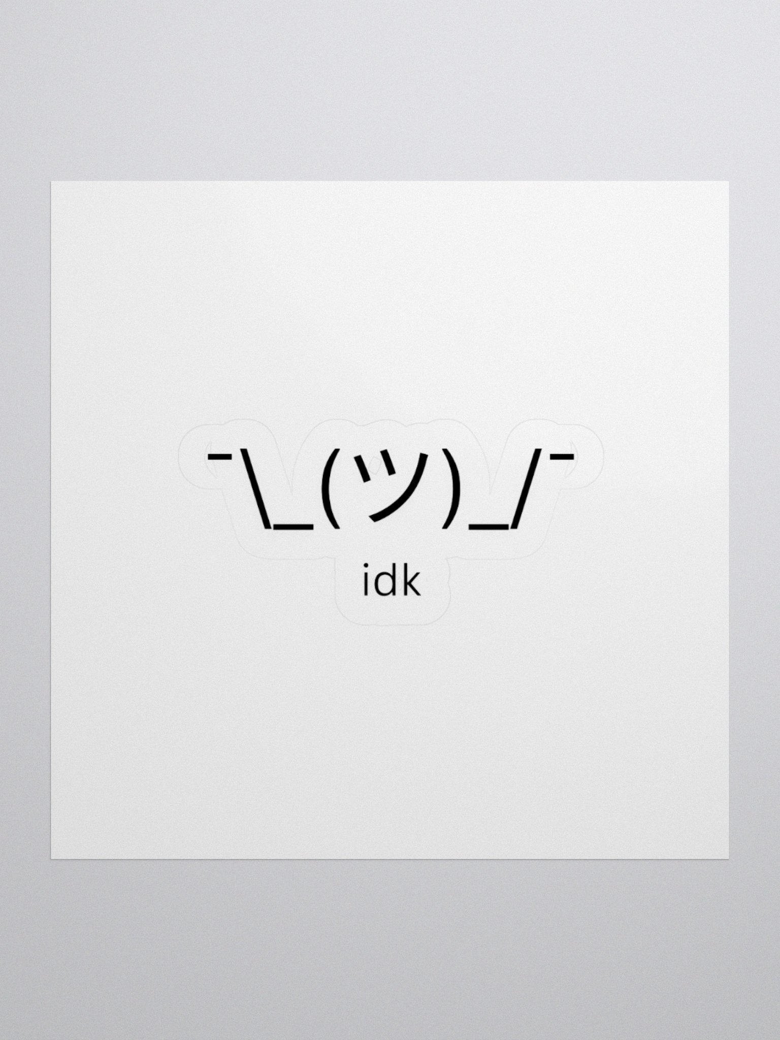 Shrug Sticker product image (1)