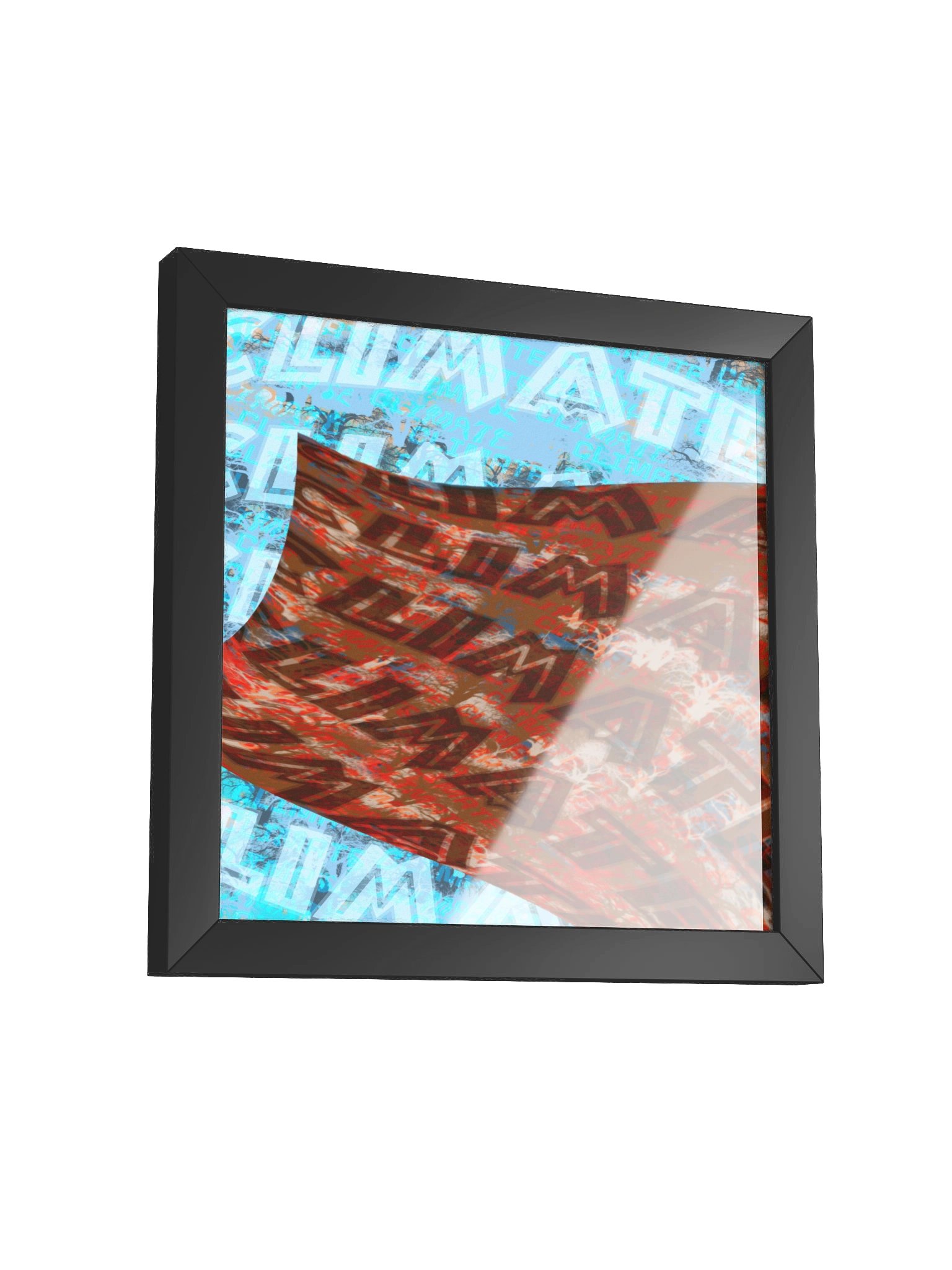 Scared For The Climate Grime Remix Artwork - Framed Print product image (3)