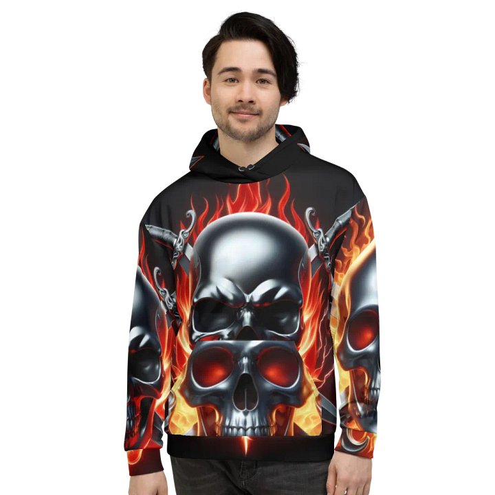 Hoodie Digital Art - Unisex Skull Hoodie #28 product image (2)