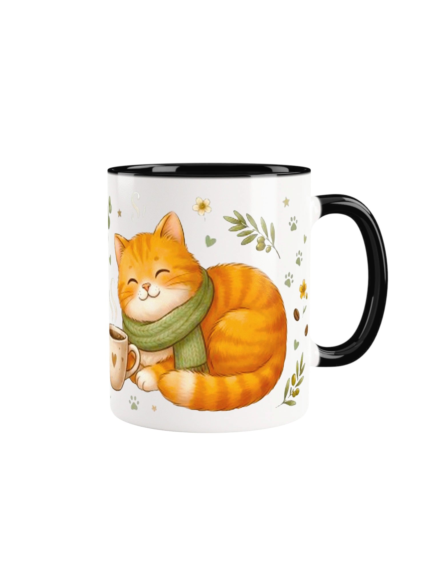 Home Is Where My Cat Is Cute Orange Tabby Accent Mug product image (2)